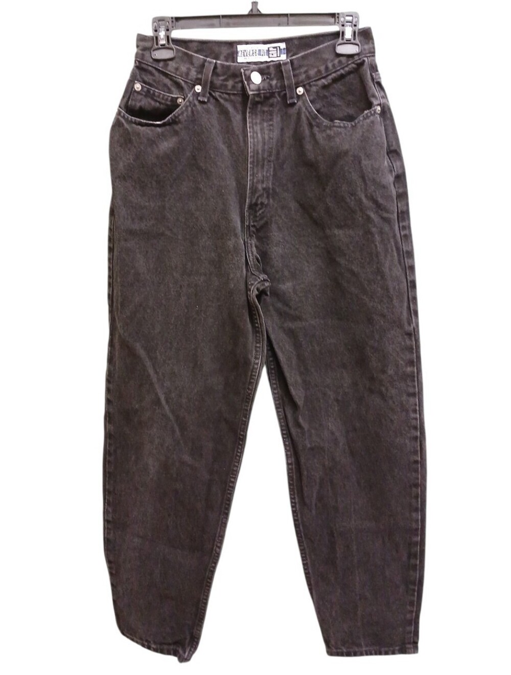GAP 90s Vintage Reverse Fit Black High-Waist Mom Jeans Size 8 Ankle